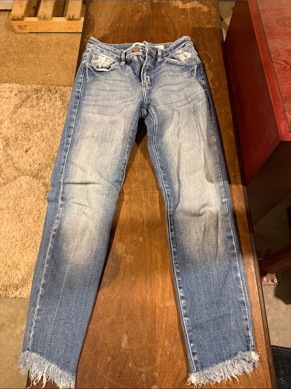 KanCan Skinny Jeans in Light Blue Washed Denim